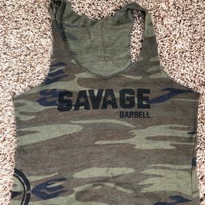 Women’s Medium Savage Barbell tank